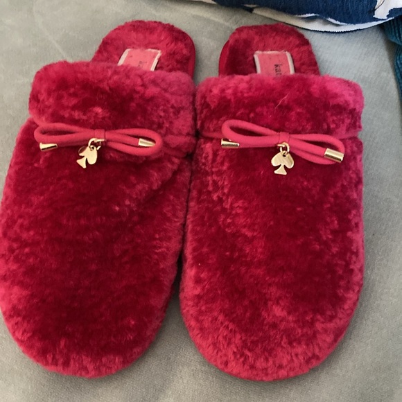 kate spade Shoes - Kate Spade Faux Fur Slippers